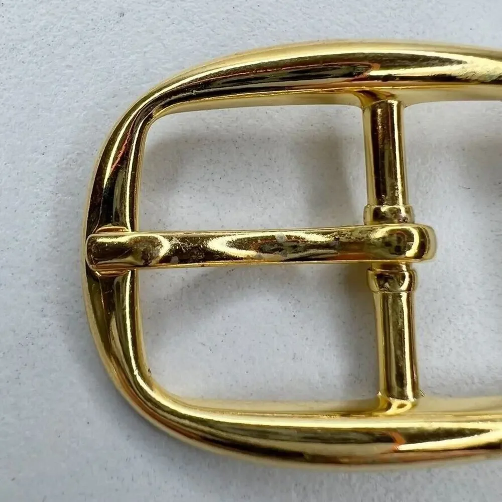 Vintage Gold Tone Simple Basic Belt Buckle for up to 1 Inch Belt